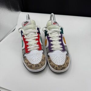Nike Women’s Low Dunk Safari Mix Lace Up Sneakers